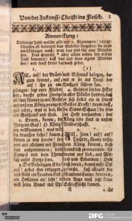 Von der Zukunfft Christi ins Fleisch.
