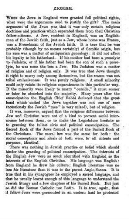 Zionism / by an Englishman of the Jewish faith