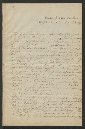 Brief an Sebastian Hensel : 18.01.1851