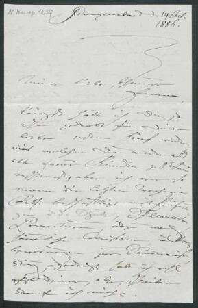 Brief an Emma Preusser : 14.07.1886