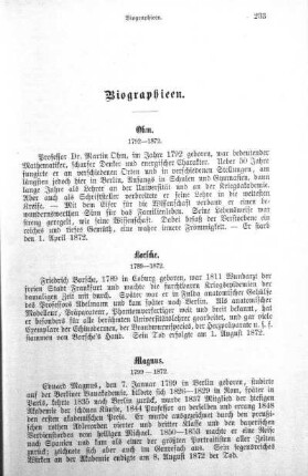 Biographieen