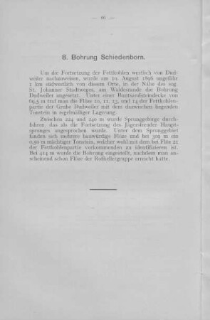 8. Bohrung Schiedenborn.