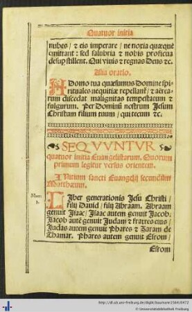 Quatuor initia Evangelistarum