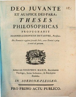 Theses philosophicas
