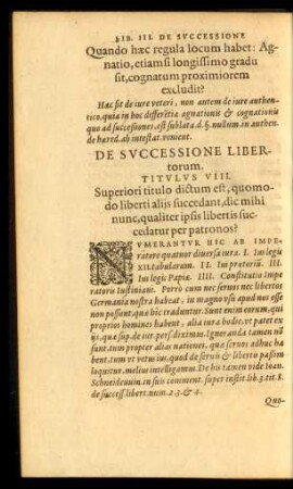 De Successione Libertorum. Titulus VIII.