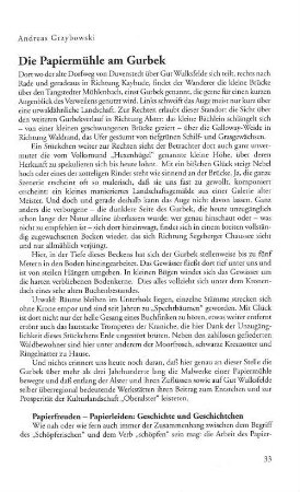 Die Papiermühle am Gurbek