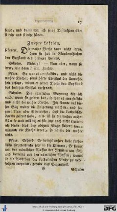 Zweyte Lektion.