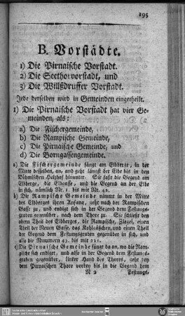 Die Pirnaische Vorstadt