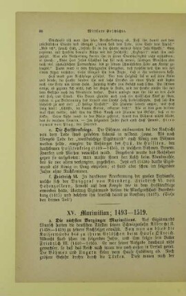 XV. Maximilian; 1493 - 1519