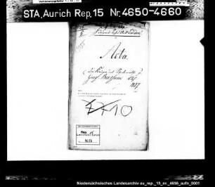 Die dem Hinrich Sieuts ten Hove in Groß-Borßum gestattete Schankwirtschaft