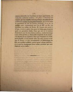 Funérailles ..., 10. Funérailles de M. Caussin de Perceval. Discours de M. Daunou [et Quatremère] : le 31 juillet 1835