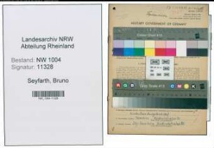 Entnazifizierung Bruno Seyfarth , geb. 28.05.1904 (Schlosser)