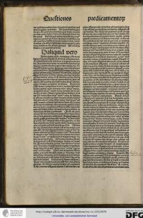 In hoc quarto capitulo determinat philosophus de relatione sive de ad aliquid quid est tertium predicamentum.