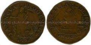 Niederlande, Historienpfennig, Zerstörung der türkischen Flotte