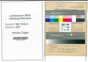 Entnazifizierung Eugen Annuss , geb. 26.10.1916 (Angestellter)