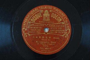 Carmen : Grand air / (Bizet)