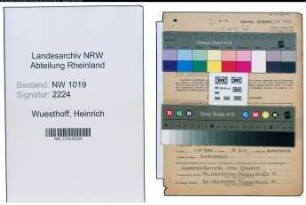 Entnazifizierung Heinrich Wuesthoff , geb. 10.03.1890 ()
