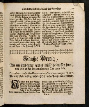 339-340, Pretiosa in conspectu Domini mors ...; Austheilung