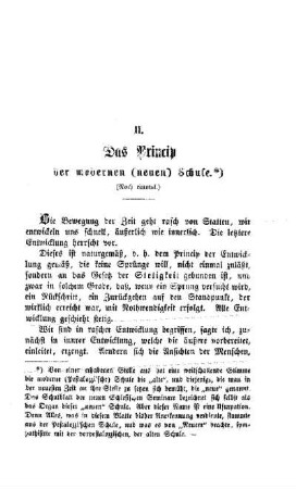 Das Princip der modernen (neuen) Schule : (Noch einmal)