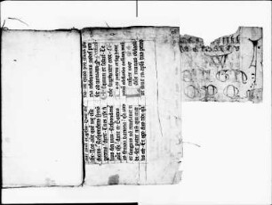 Klappe Vorder- und Rückseite Schriftprobe: Alphabet, Hohlbuchstaben