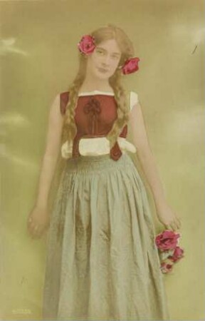 [Frau mit Rosen]