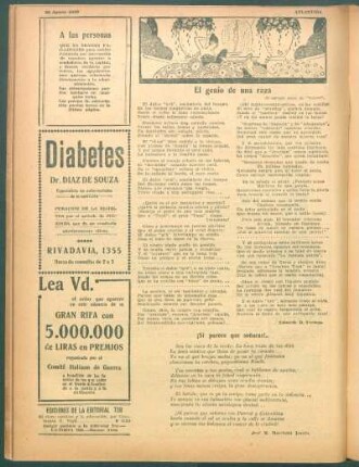 El genio de una raza : Al egregio autor de "Tabaré"