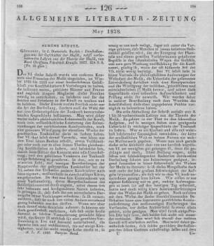 Krause, K. C. F.: Darstellungen aus der Geschichte der Musik. Nebst vorbereitenden Lehren aus der Theorie der Musik. Göttingen: Dieterich 1827