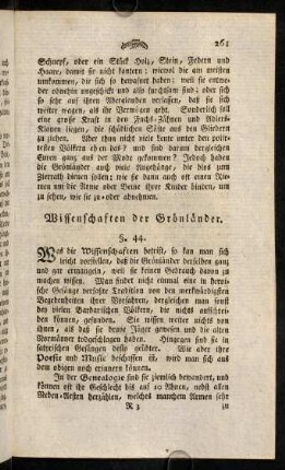 261-277, Wissenschaften der Grönländer.-Von der Begräbnis und Betrauerung der Todten.