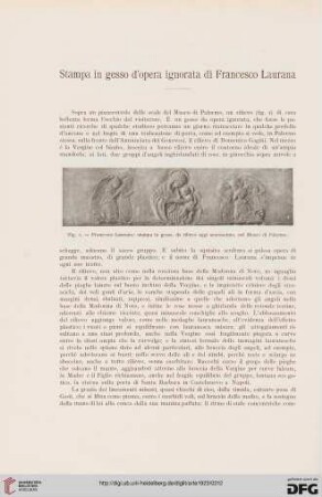 26: Stampa in gesso d'opera ignorata di Francesco Laurana