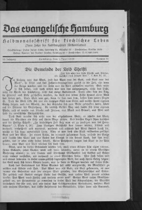 Die Gemeinde der Leib Christi