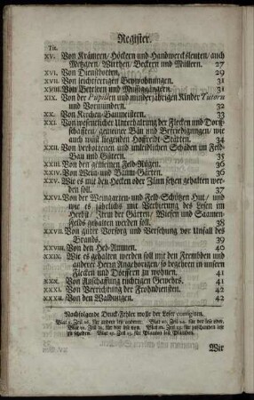 Nachfolgende Druck-Fehler wolle der Leser corrigiren.