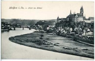 Meißen. Blick auf Meißen und das Elbtal