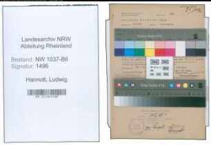 Entnazifizierung Ludwig Hannott , geb. 08.11.1893 (Kaufmann)