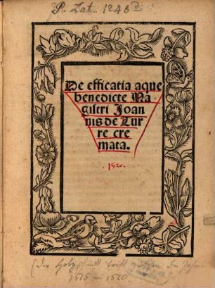 Tractatus de aqua benedicta