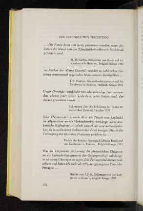 Zur freundlichen Beachtung
