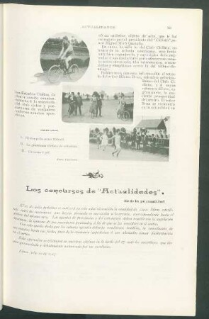 Los concursos de "Actualidades"