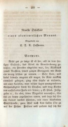 Neueste Schicksale eines abenteuerlichen Mannes