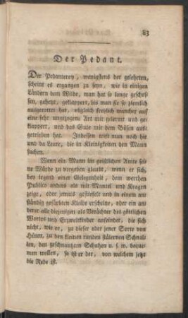 Der Pedant