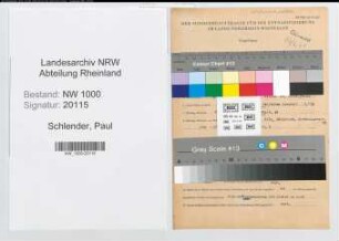 Entnazifizierung Paul Schlender, geb. 19.04.1900 (Polizeibeamter)