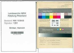 Entnazifizierung Heinrich Brinker , geb. 29.09.1912 (Angestellter)
