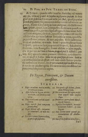 De Regum, Principum, & Ducum excessibus.