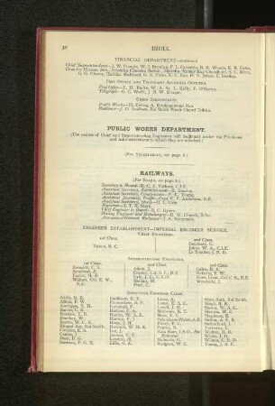 Gouvernment of India, Railways