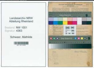 Entnazifizierung Mathilde Schweer, geb. 23.10.1885 (Gastwirtin)