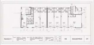 Engelhardt Hof, Berlin: Bauantrag Bauteil B (Bestand): Grundriss Erdgeschoss 1:100