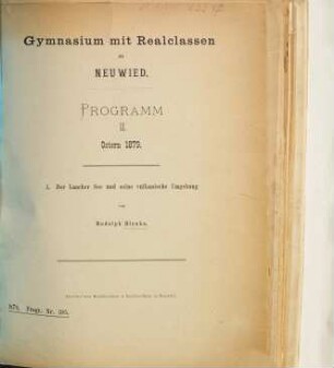 Der Laacher See und seine vulkanische Umgebung