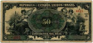 Geldschein, 50.000 Reis, 1916