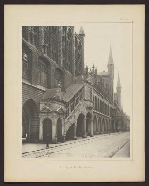 Tafel 19 Ostfaçade des Rathauses