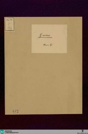 Masses - Don Mus.Ms. 492 : V (4), orch, org; D