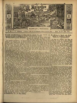 Ausgabe vom Samstag, den 23. September 1911.