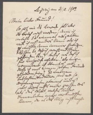 Brief von Georg Kolbe an Hermann Schmitt